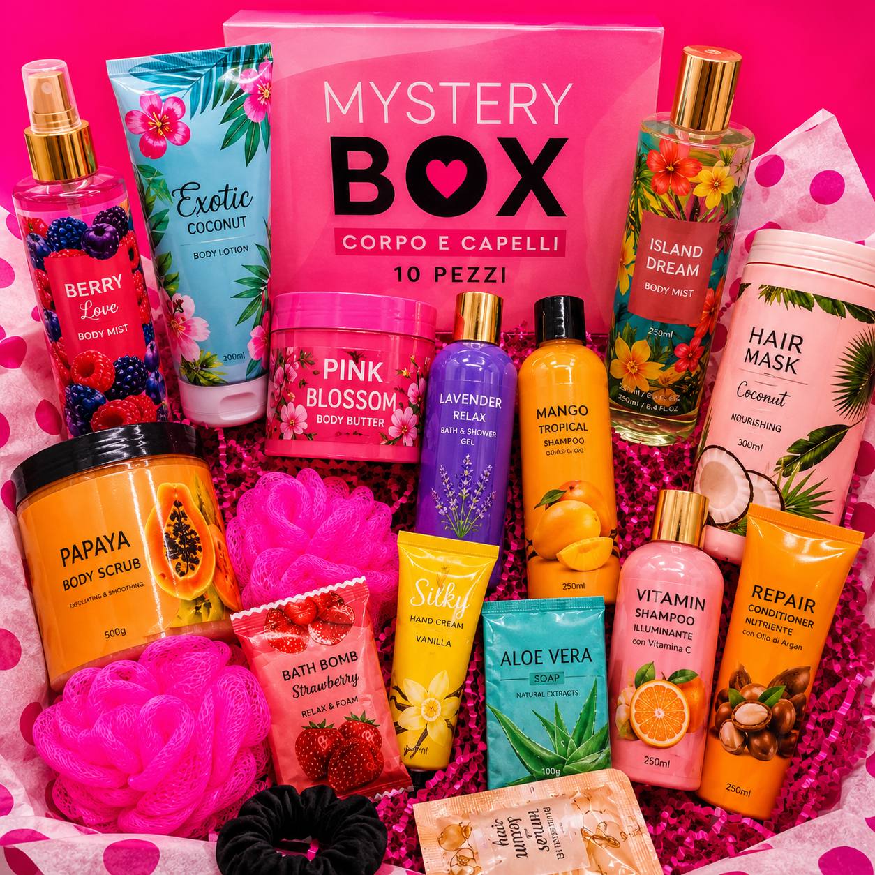 Mystery Box Corpo & Capelli – 10 Prodotti Beauty Sorpresa