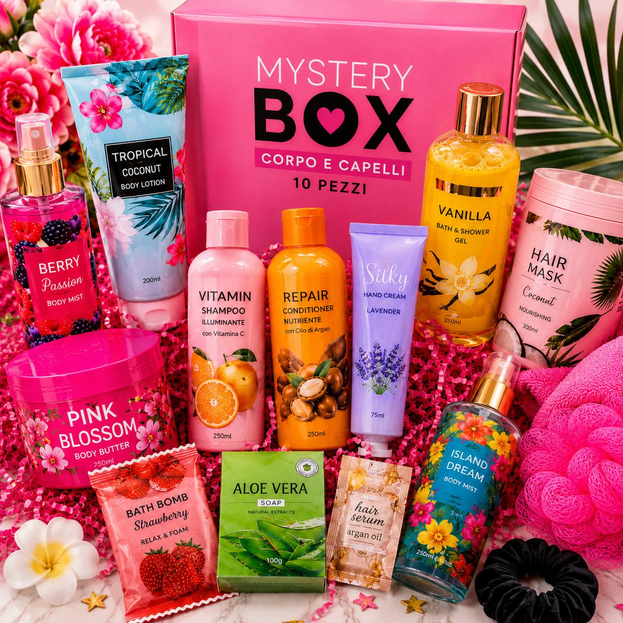 Mystery Box Corpo & Capelli – 10 Prodotti Beauty Sorpresa