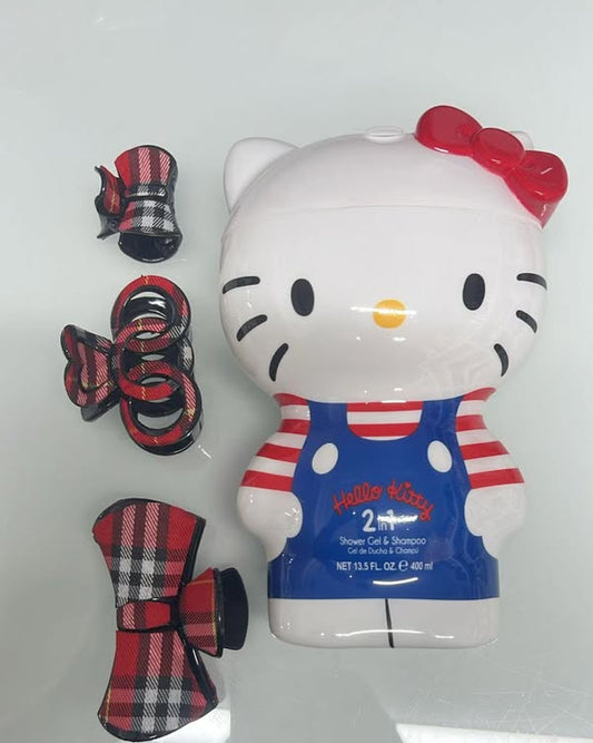 Bagnodoccia 3D hallo Kitty + 3 pinzette x capelli