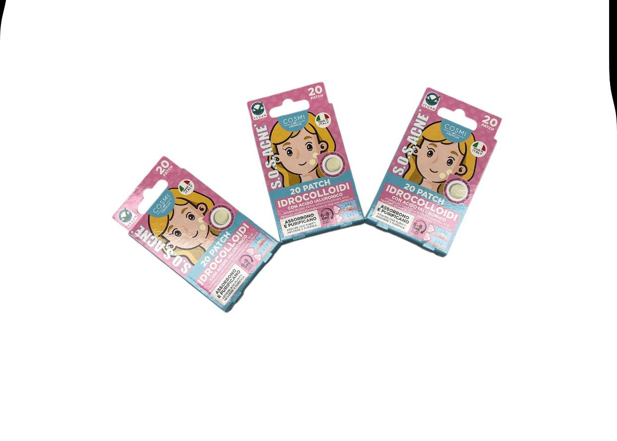 cosmi sos acne patch idrocolloidi cerotti purificanti per pelli impure e a tendenza acneica