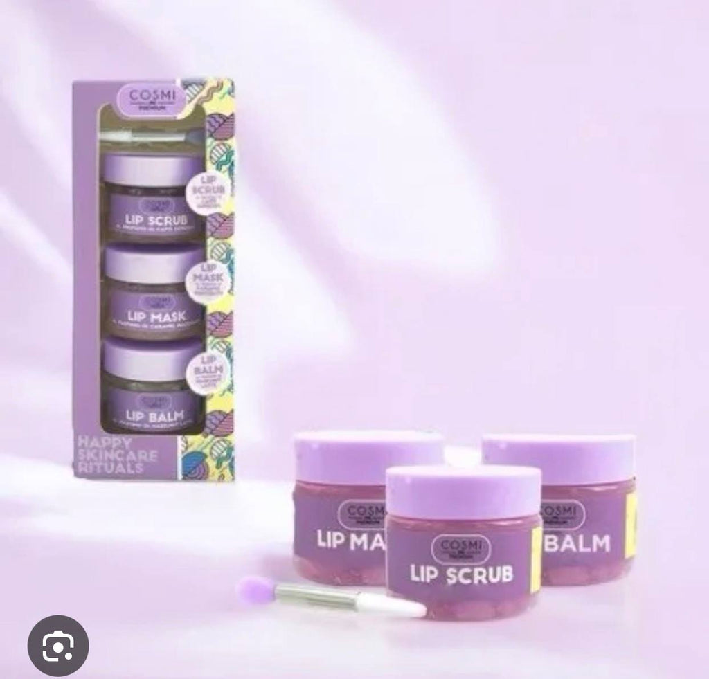 cosmi set cura labbra -scrub+maschera+balsamo