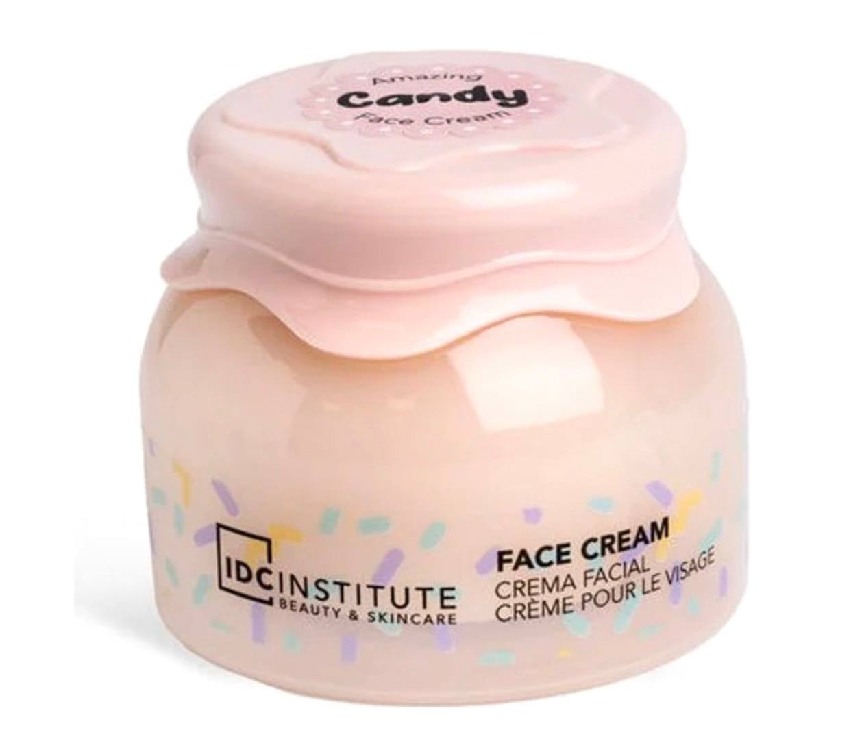 crema viso IDC Institute "Amazing Candy Face Cream" al gusto fragola.
