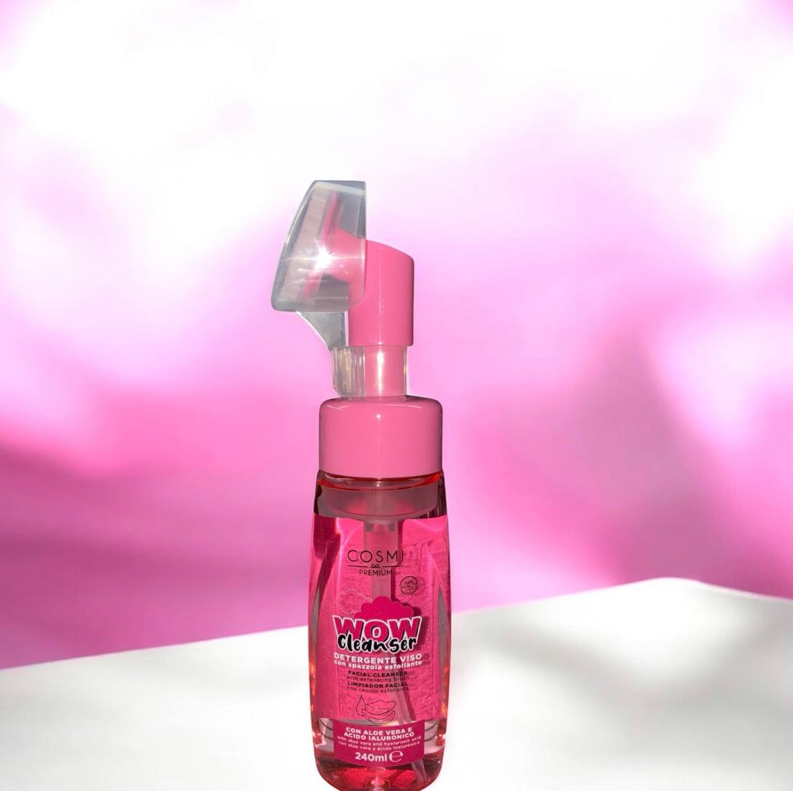 COSMI WOW CLEANSER - Detergente Viso + Spazzola Esfoliante | 240 ml