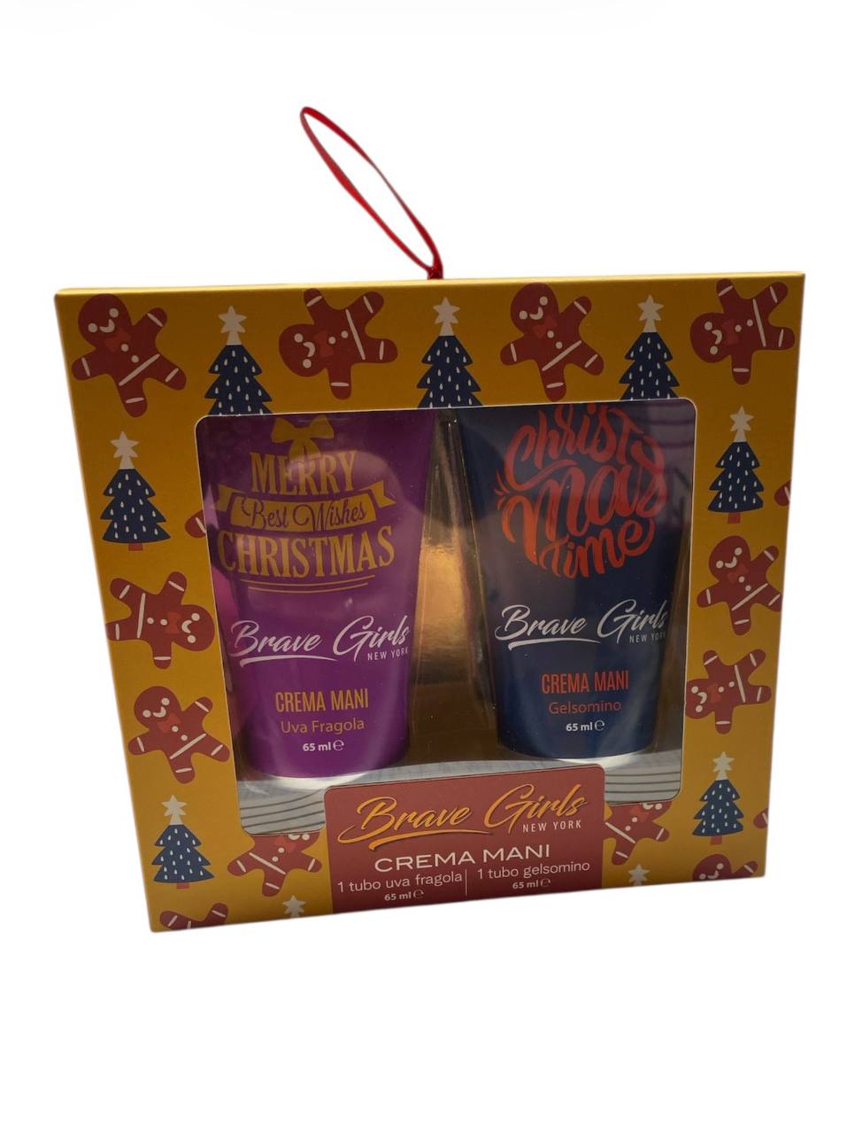 confezione regalo di creme per le mani del marchio Brave Girls New York.