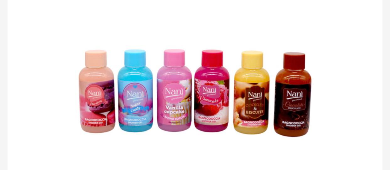 GIFT NANì SWEET BATH ( REF.6 VANILLA-CIOCCOLATO-MACARONS-COOKIE&BISCUITS-SUGAR CANDY-CHEESECAKE)