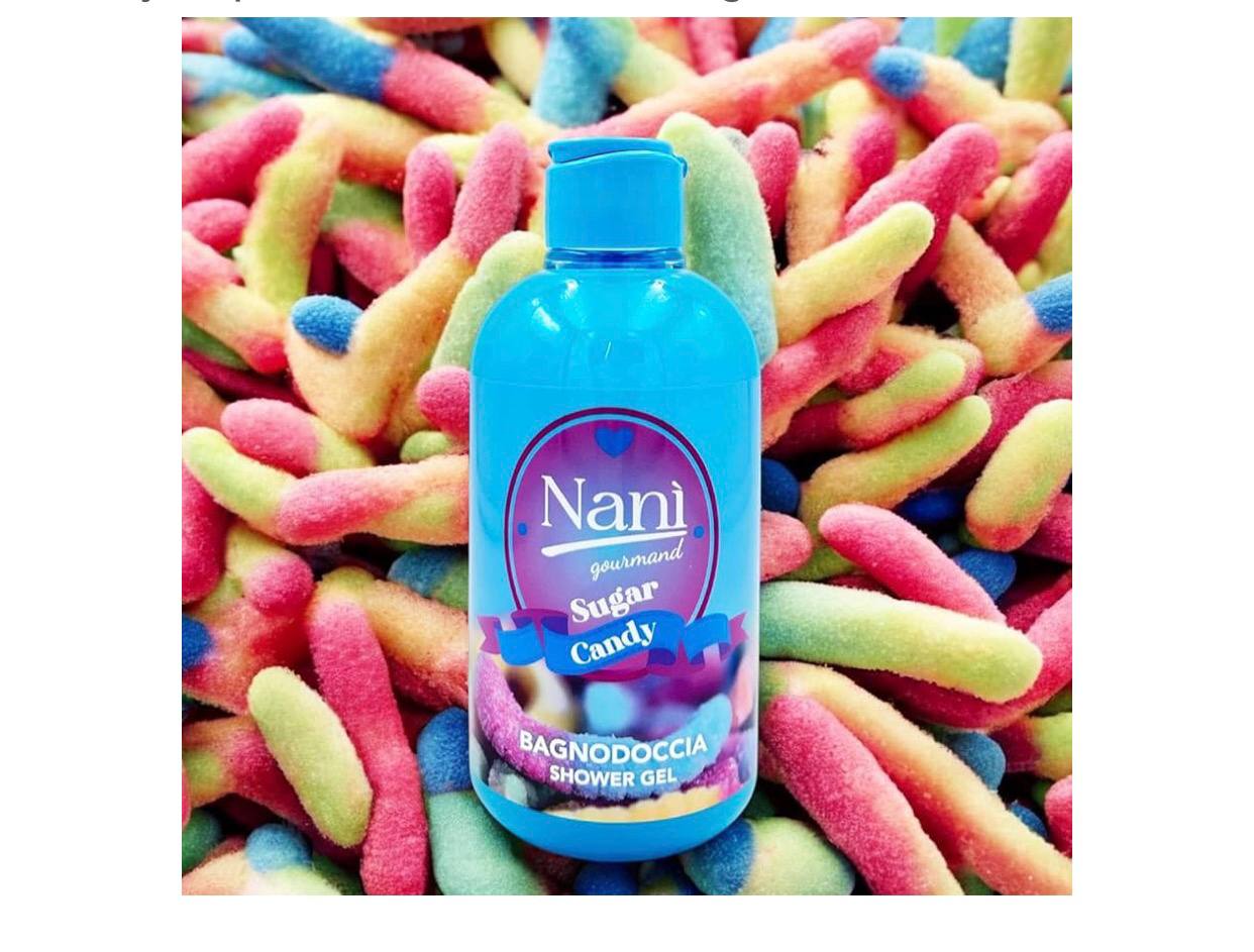 nanì gourmand cofanetti regalo di prodotti per il corpo,il set include un'acqua profumata da 75ml e un bagnoschiuma da 300ml