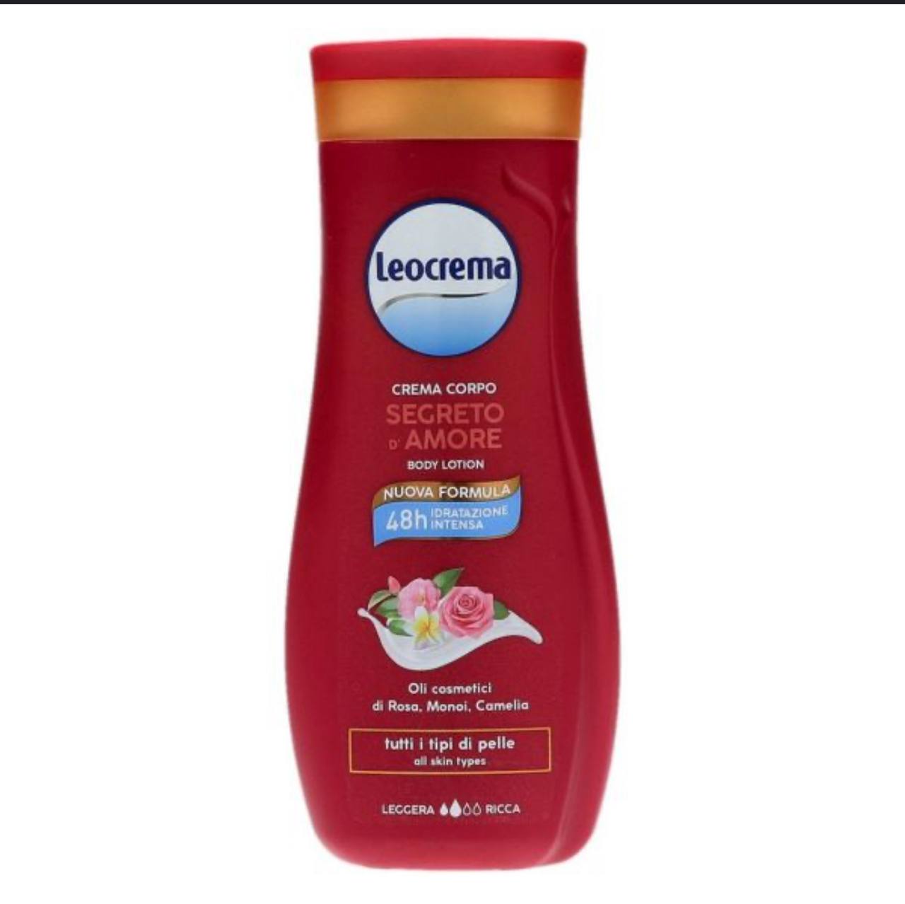 leocrema crema corpo idratante - fior di ciliegio- cocco-segreto d'amore