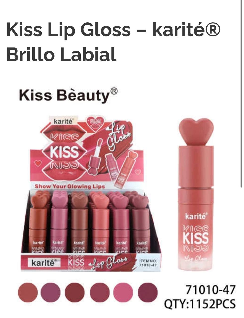 lip gloss kiss beauty