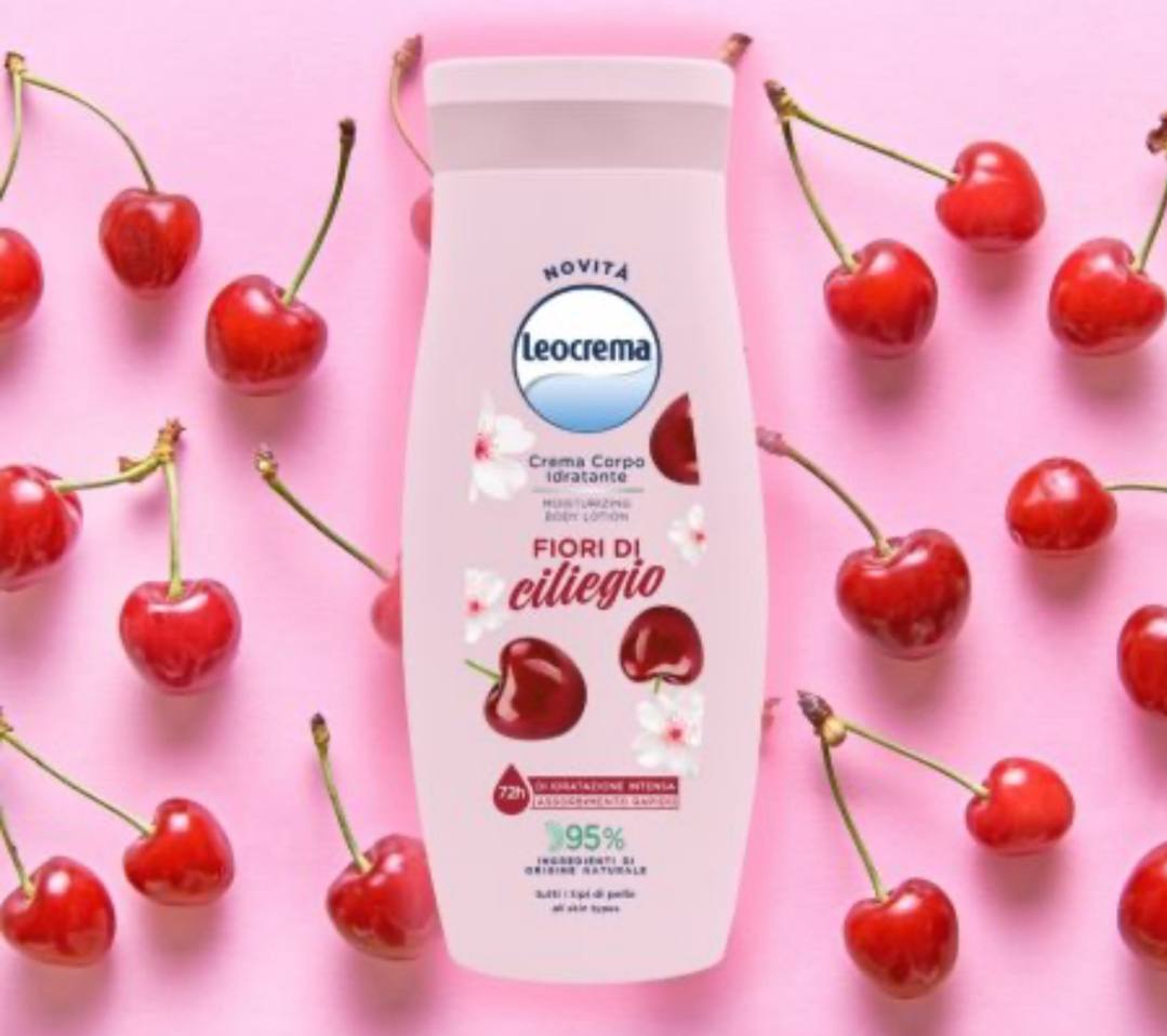 leocrema crema corpo idratante - fior di ciliegio- cocco-segreto d'amore
