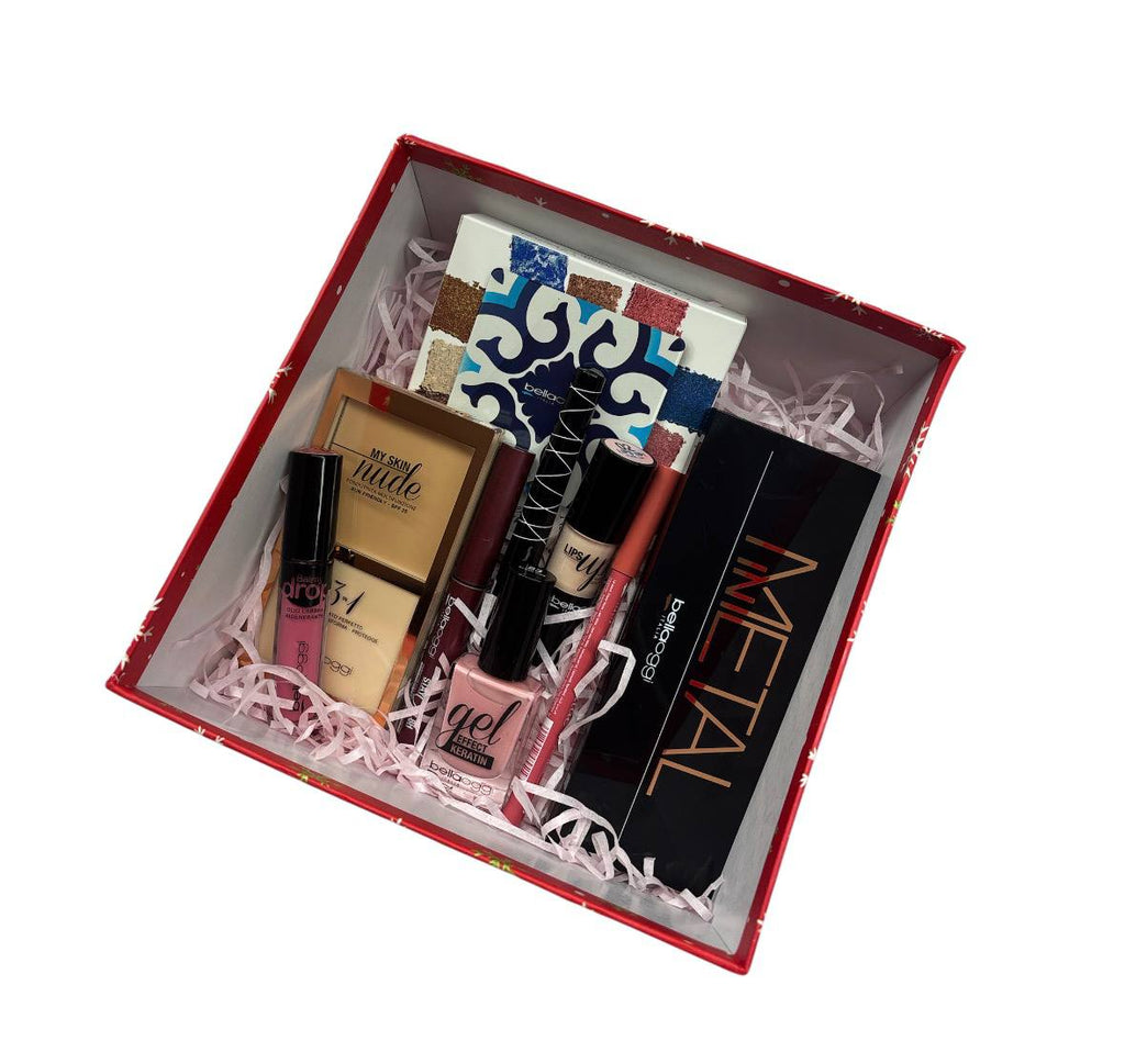 BELLSOGGI GIFT BOX  9pz di make-up confezionati in scatola natalizia per i tuoi regali luxury