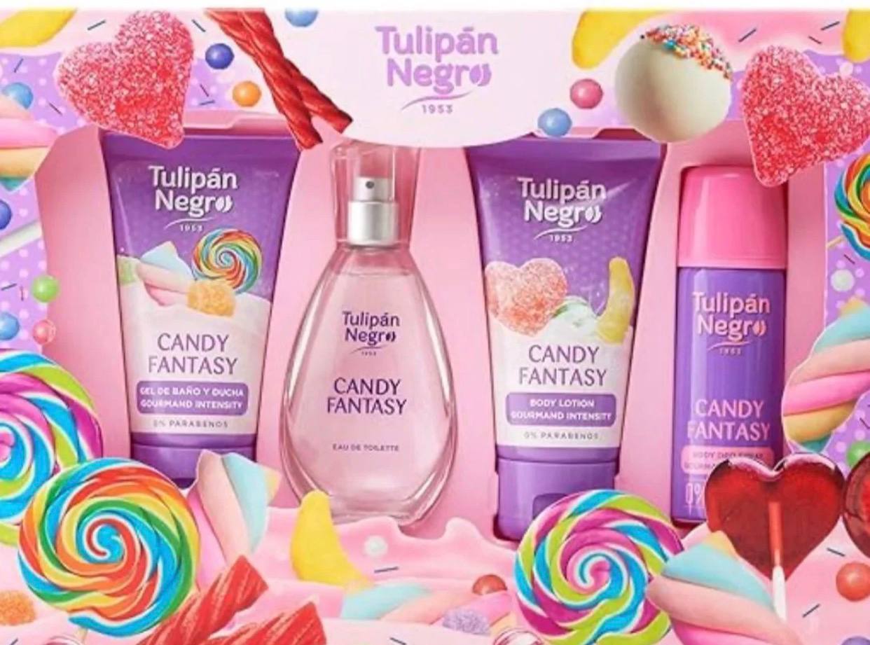 Tulipan negro confezione regalo scegli tra le 3 fragranze -coco pure white- candy fantasy- nube de algodon