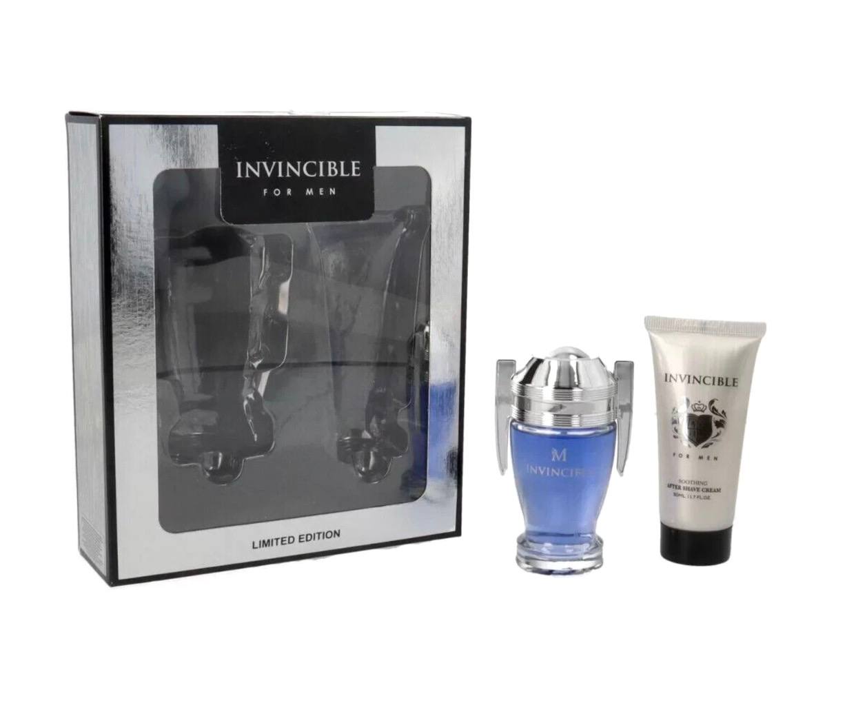 Montage Invicible black- Invicible gold- Invicible for men per uomo set profumo  e crema GIFT BOX