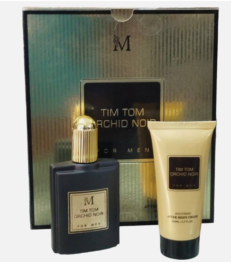 Tim Tom Orchid Noir profumo da uomo il set contiene: un profumo da 50ml e un gel doccia da 50ml