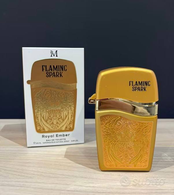 profumo uomo da 100ml FUEGO SALVAJE fragranza maschile audace e carismatica- FLAMING SPARK profumo unisex da 100ml fragranza seducente e altamente irresistibile- FUEGO VIVO da uomo fragranza travolgente