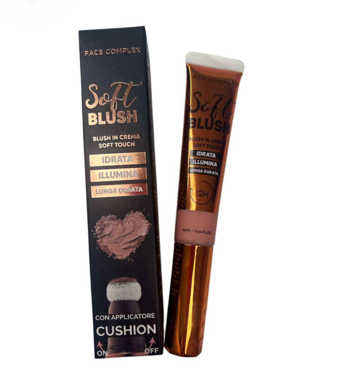 Face complex - Cofanetto rosa - comprende: correttore 5in1 - tinta labbra 24h - fondotinta liquido lunga durata 4K - soft blush in crema con applicatore cushion - cipria compatta dual effect