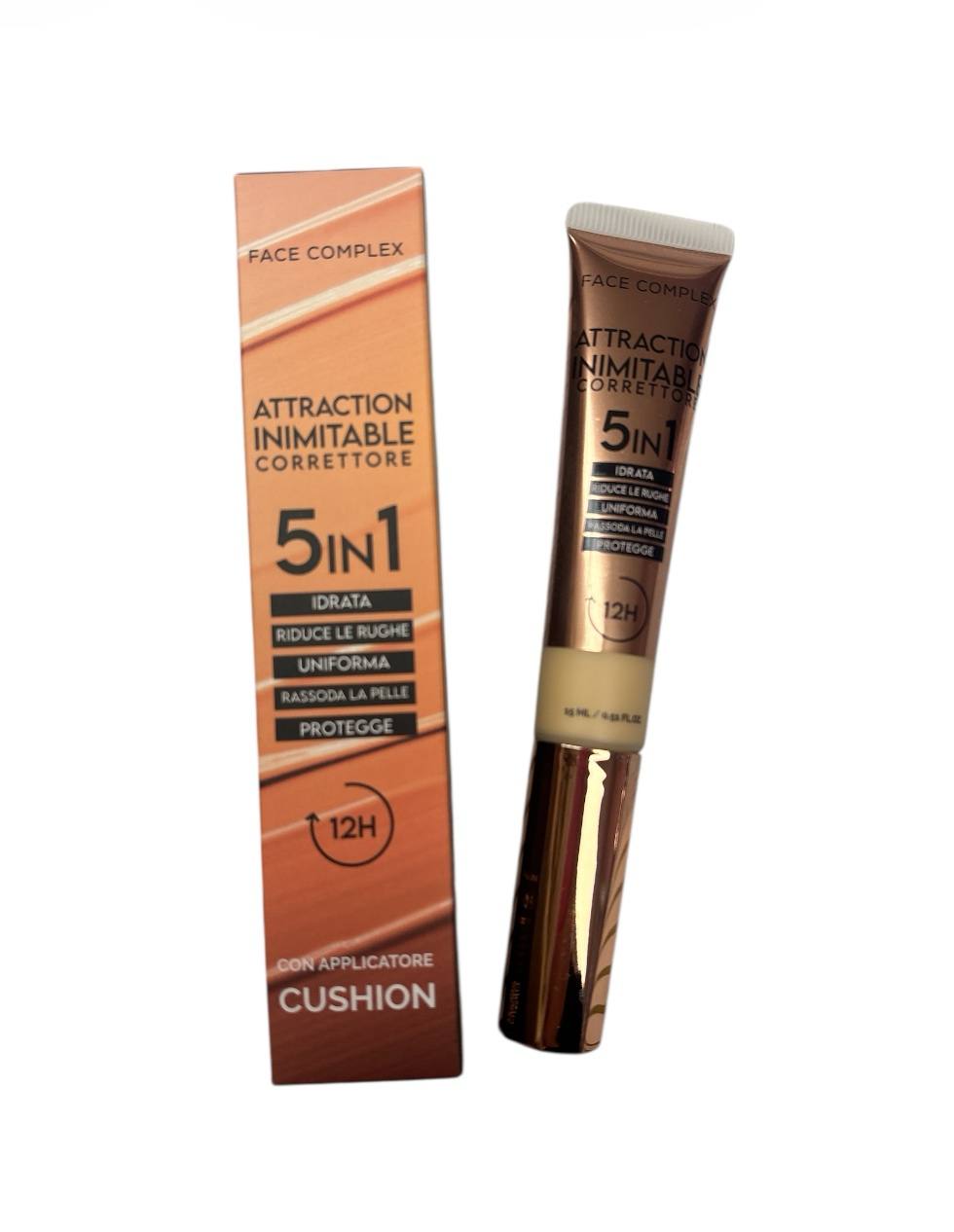 Face complex - Cofanetto rosa - comprende: correttore 5in1 - tinta labbra 24h - fondotinta liquido lunga durata 4K - soft blush in crema con applicatore cushion - cipria compatta dual effect