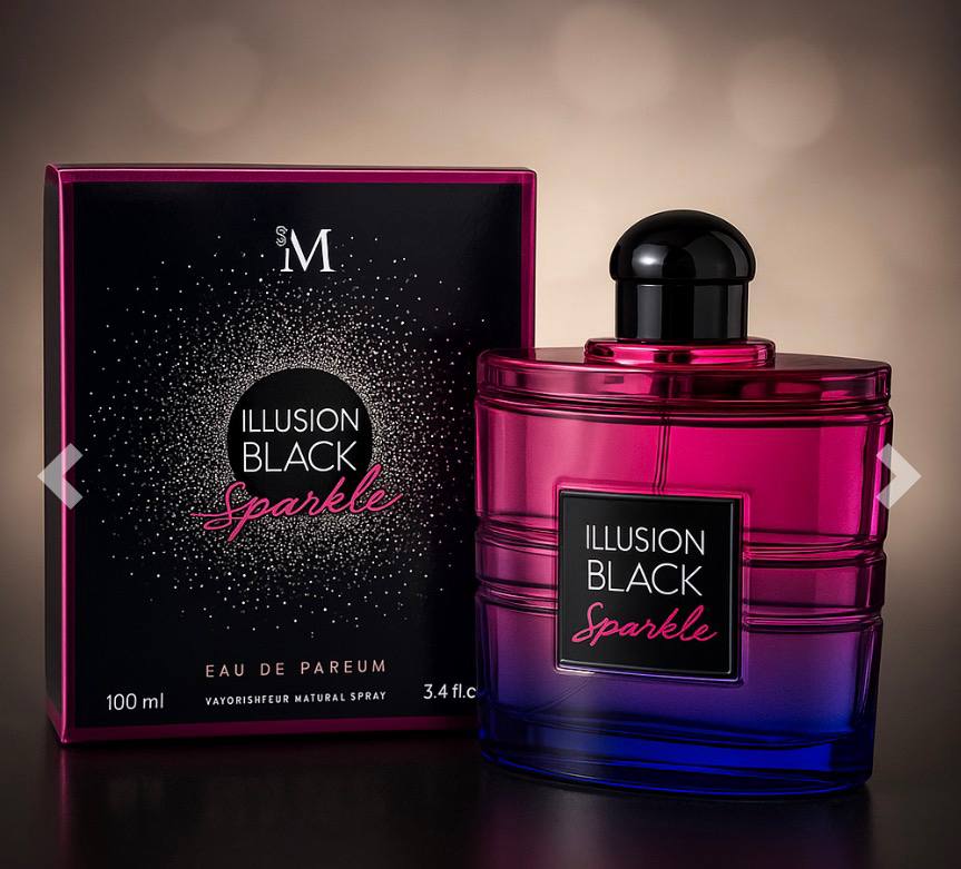 Illusion black sparkle per donna flacone 100ml - mirage brands
