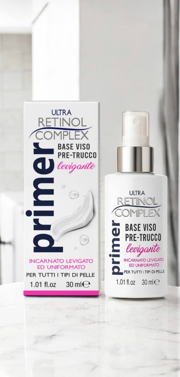 PRIMER 30ml - uniformante - levigante - base trucco -uniforma e leviga l'incarnato - i segni d'espressione e le piccole imperfezioni della pelle sono minimizzati  la pelle appare omogenea l'incarnato è levigato