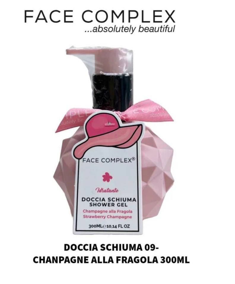 FACE COMPLEX - GIFT SET 09- DOCCIA SCHIUMA CHAMPAGNE ALLA FRAGOLA 300ml