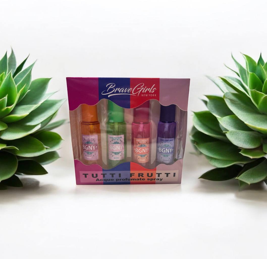 BRAVE GIRLS - acqua profumata tutti frutti  4x50ml