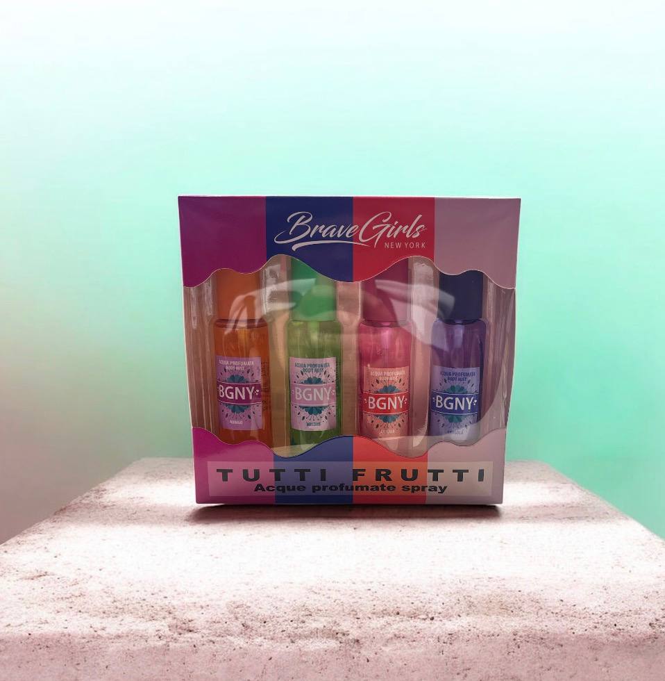 BRAVE GIRLS - acqua profumata tutti frutti  4x50ml