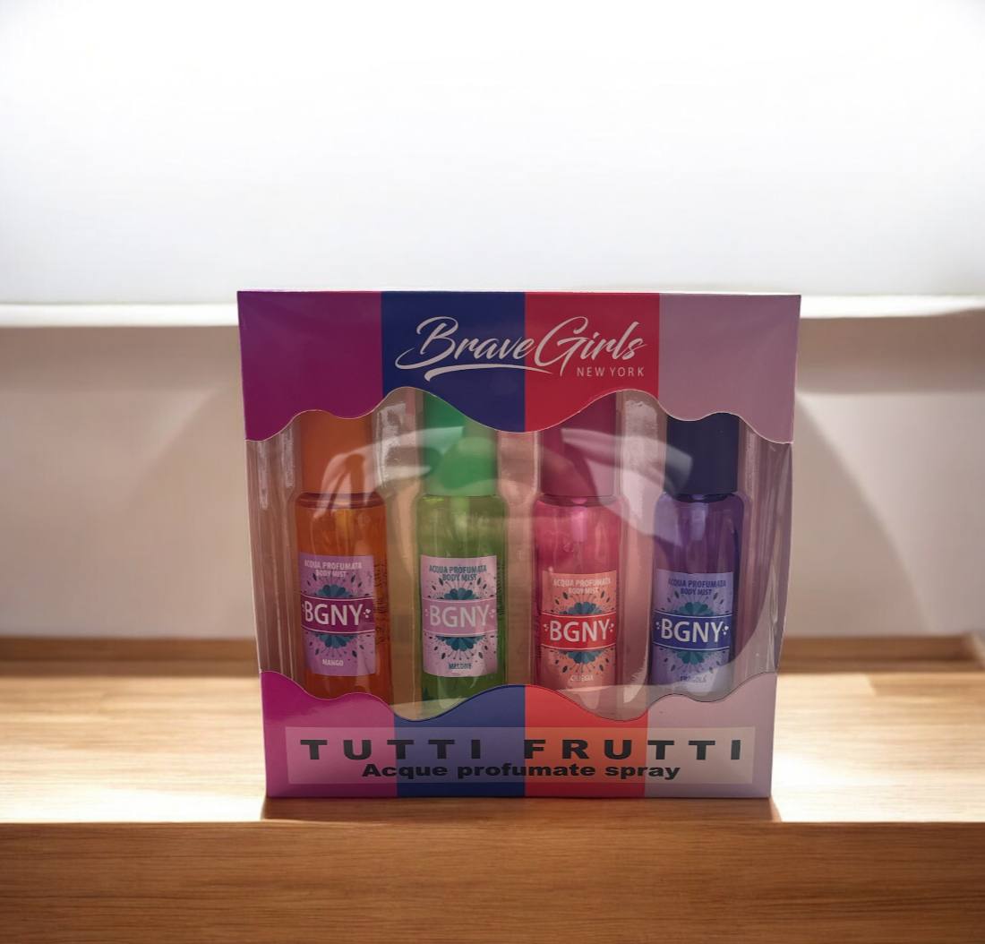 BRAVE GIRLS - acqua profumata tutti frutti  4x50ml