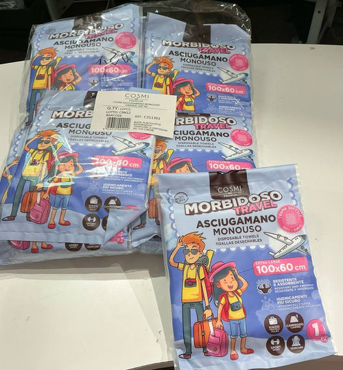 COSMI PREMIUM morbidoso travel asciugamano monouso