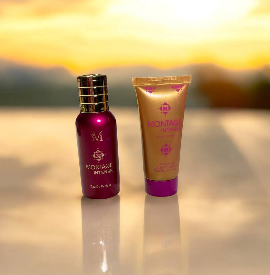 MONTAGE set regalo profumo 50ml+crema50ml scegli tra le varie fragranze
