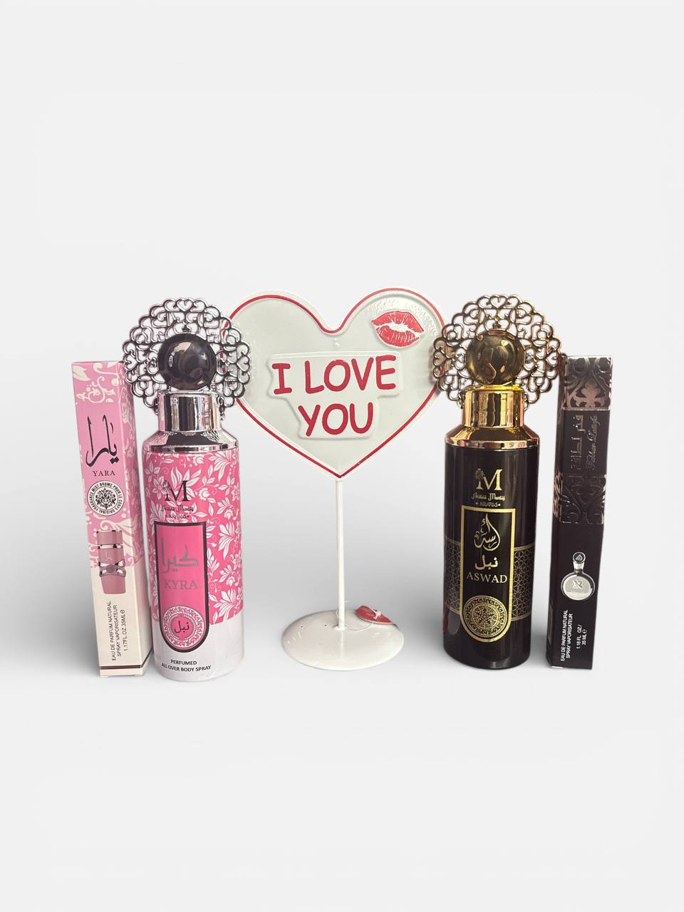 I LOVE YOU – San Valentino Set Arabi Per LUI, LEI e LUI & LEI Fragranze arabe di lusso, intense e persistenti. Il regalo perfetto per celebrare l’amore