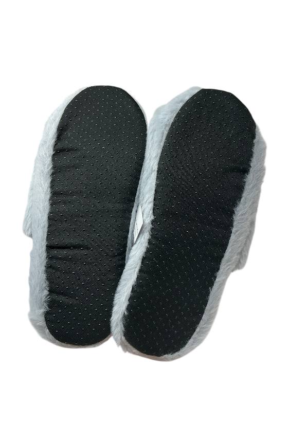 Pontafole peluche Bottega verde, Numero 36/38 avvolgi i tuoi piedi in queste pantofole di peluche di colore grigio perla con suola dotata di gommini antiscivolo