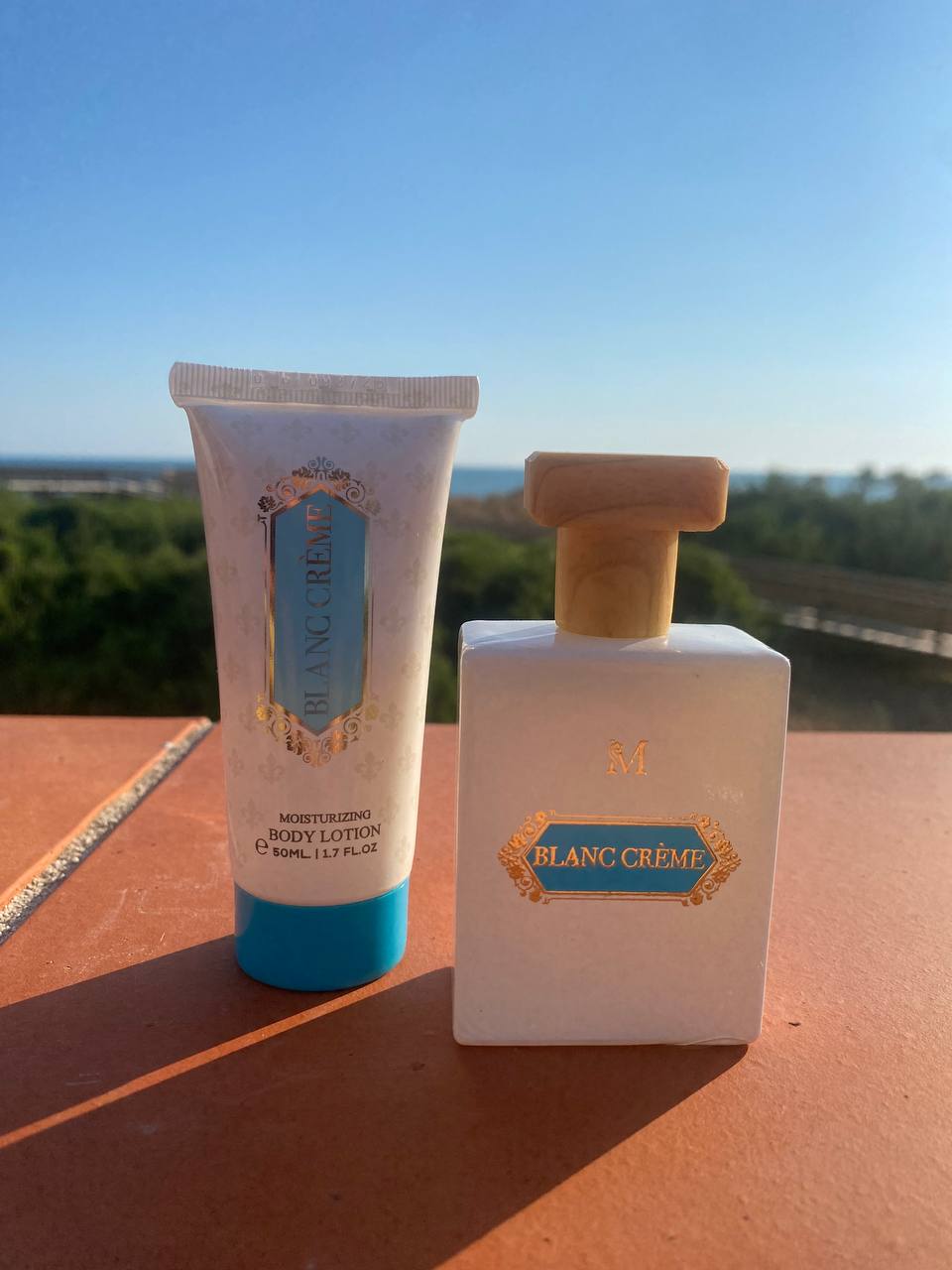 set occasione profumo bianco latte+crema bianco latte