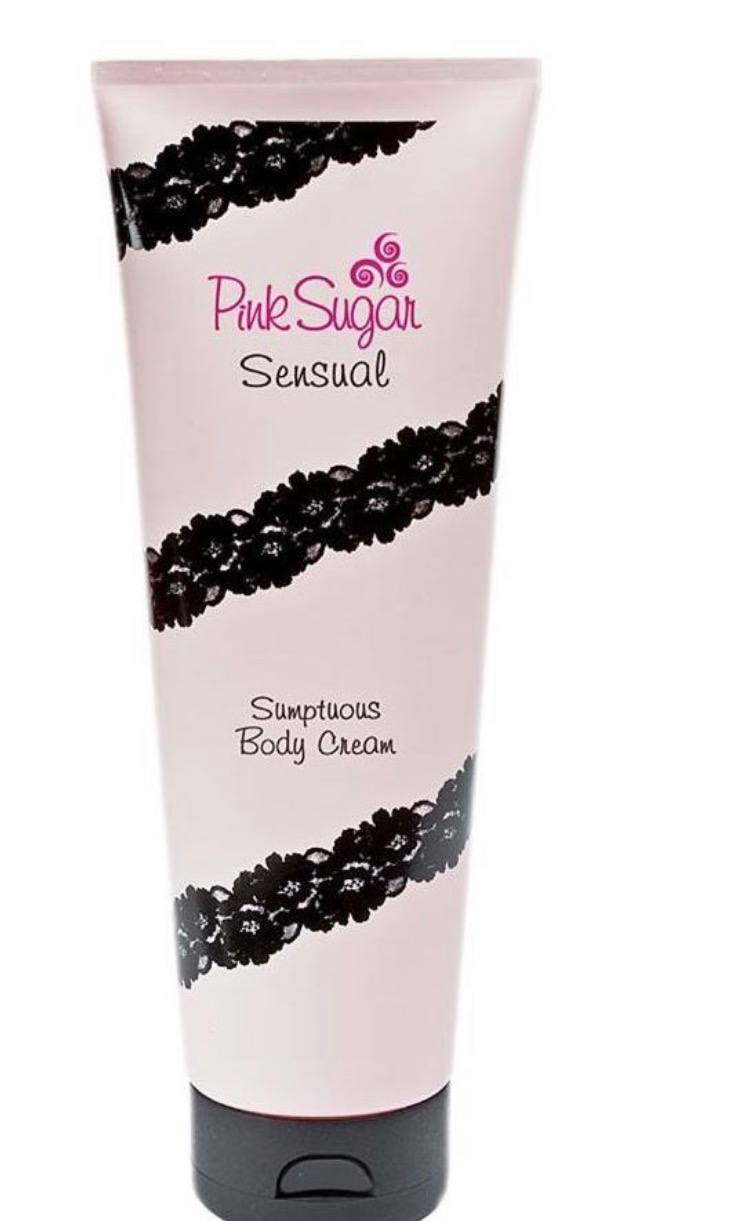 ACQUOLINA pink sugar cofanetto di lusso con crema corpo sensual 50ml-piegaciglie e pietra per bellezza e cura del corpo pomice