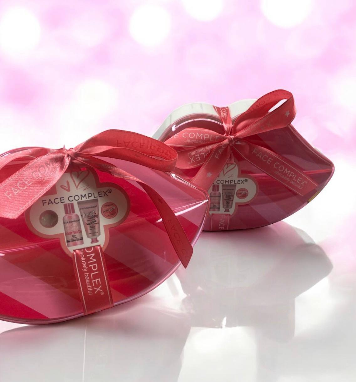 FACE COMPLEX set corpo: doccia schiuma 100ml-crema corpo 60ml-bomba bagno 30g-balsamo labbra 10g
