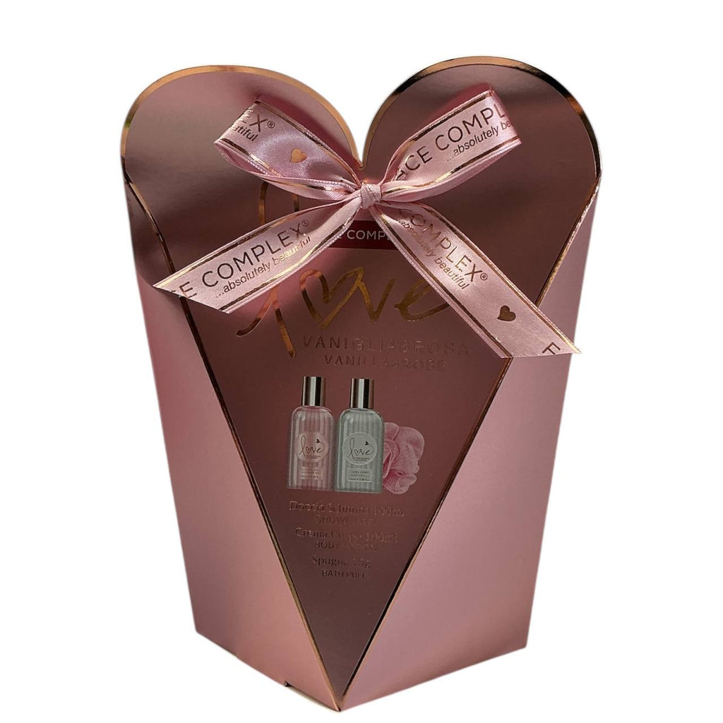 face complex confezione vaniglia&rose comprende docciaschiuma da 100ml crema corpo 100ml spegna 15g ottima idea regalo