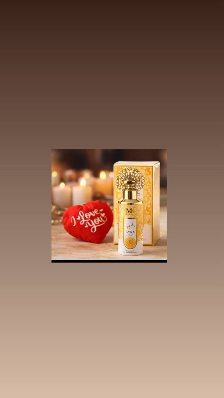 I LOVE YOU set san valentino kyra gold profumo da 100ml deodorante corpo da 200ml ed un cuore di peluche per chi ama profumi arabi dalla fragranza dolce e sensuale