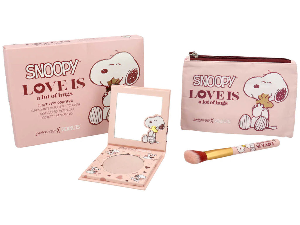 Bellaoggi  SNOOPY POCHETTE + PALETTE ILLUMINANTE+ PENNELLO