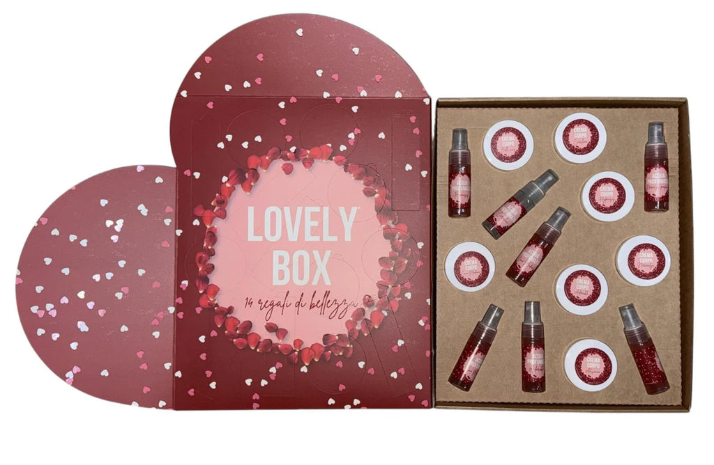 lovely box 14 giorni di acque profumate da 30ml e creme corpo da 50ml