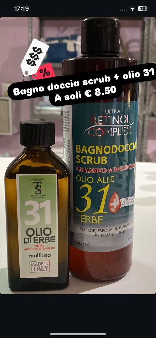 Bagno doccia scrub + olio 31 💚