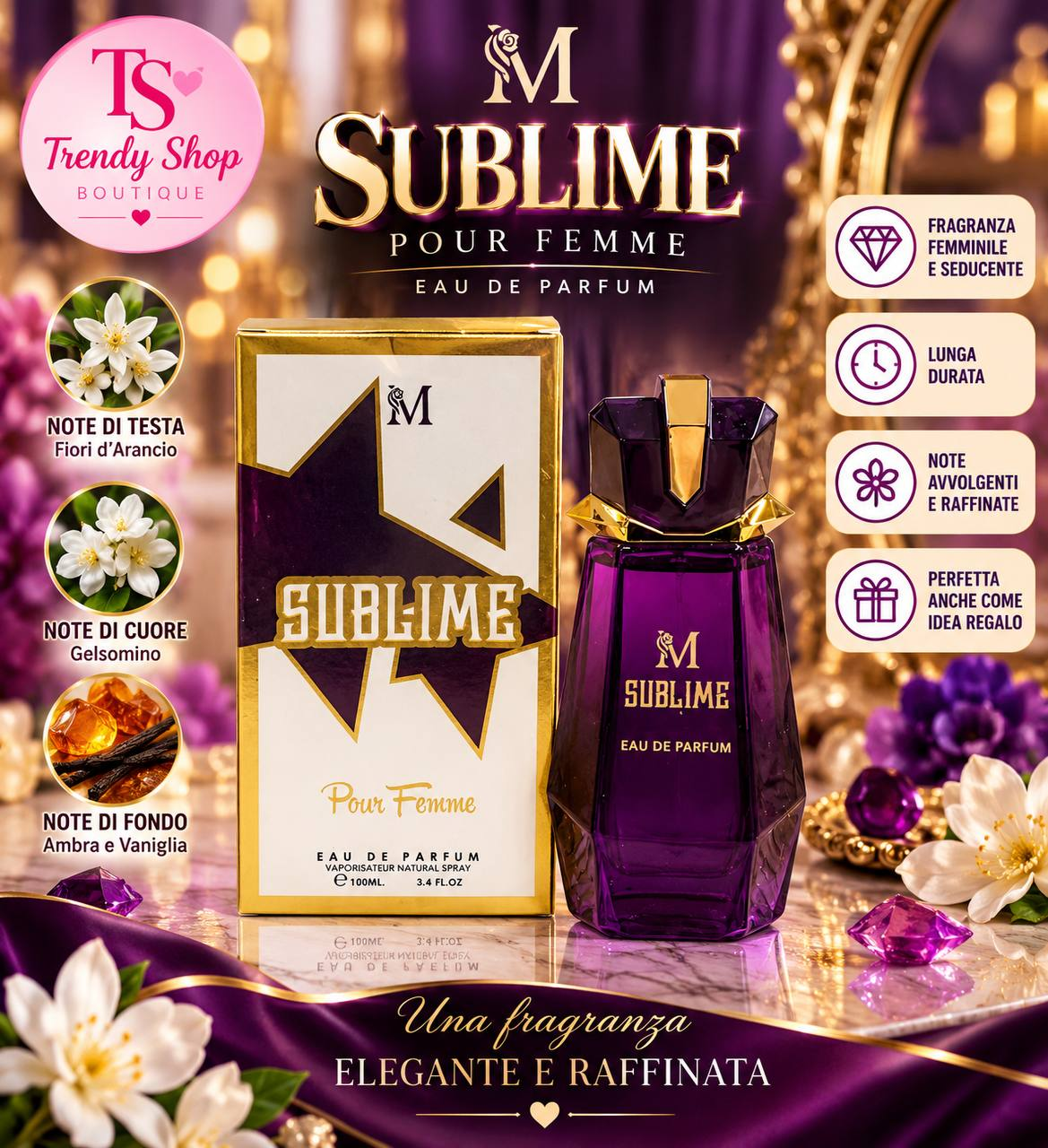 Sublime Pour Femme – Profumo donna 100 ml