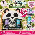 Set regalo Panda Timi & Friends alla vaniglia con docciaschiuma 100 ml, schiuma da bagno 100 ml e spugna panda, a 5 euro.