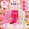 SARA Eau de Parfum nelle fragranze Pink, Candy e Moi