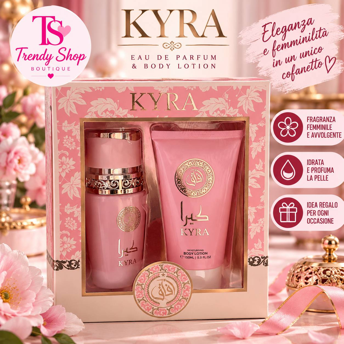 KYRA – Cofanetto Eau de Parfum e crema corpo 150 ml