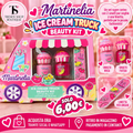 Martinelia Ice Cream Truck Beauty Kit con due smalti rosa e fucsia e limetta decorata, in confezione camioncino dei gelati, a 6 euro.