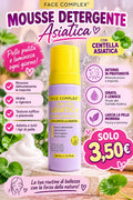 Mousse detergente viso Asiatica Face Complex con Centella Asiatica, flacone da 150 ml
