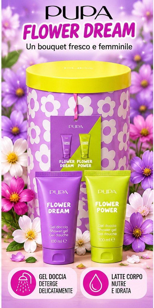 PUPA – Cofanetti Profumati Corpo 100 ml | 3 Fragranze | Confezione Regalo Riutilizzabile