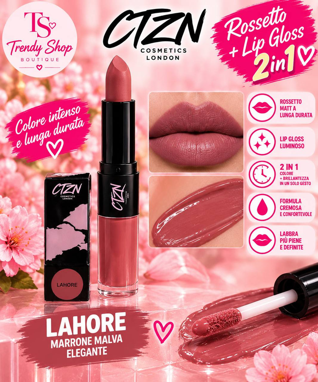 Rossetto Matt + Lip Gloss 2 in 1 CTZN Cosmetics