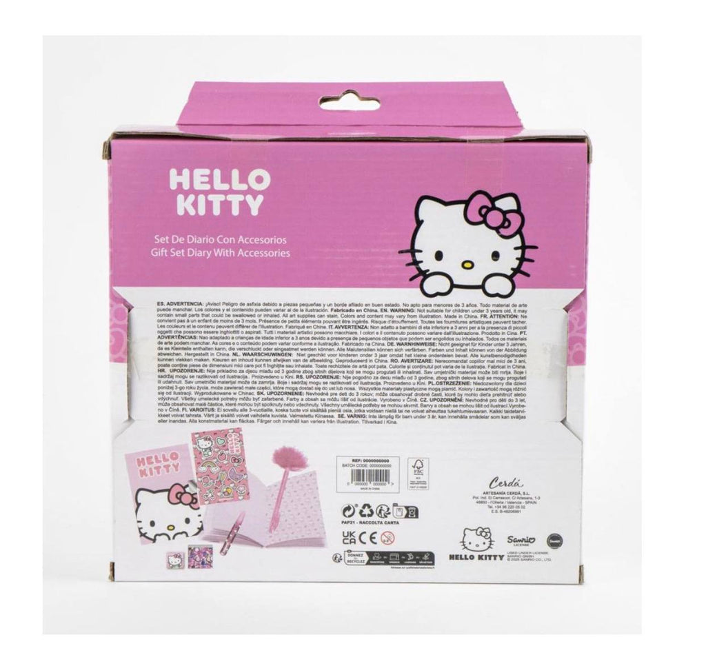 set regalo per diario di Hello Kitty.