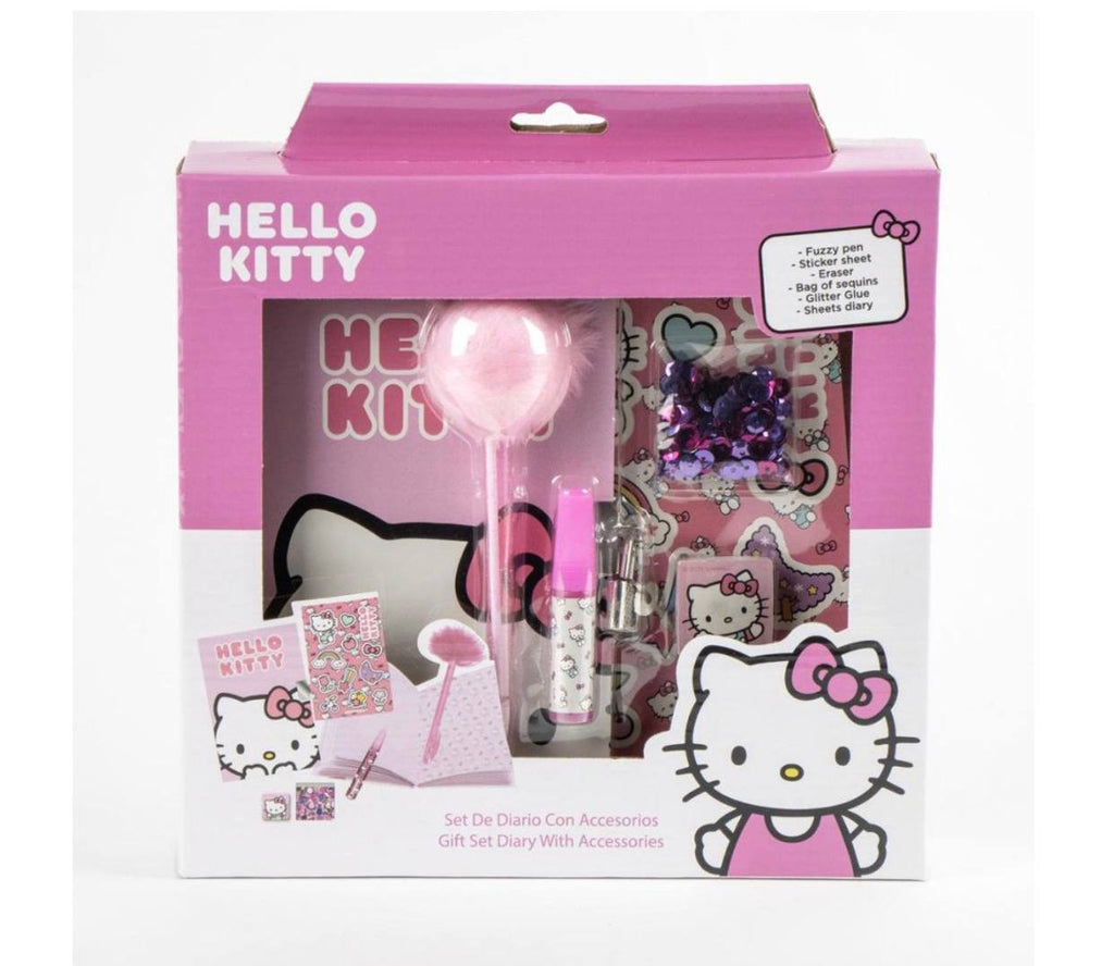 set regalo per diario di Hello Kitty.