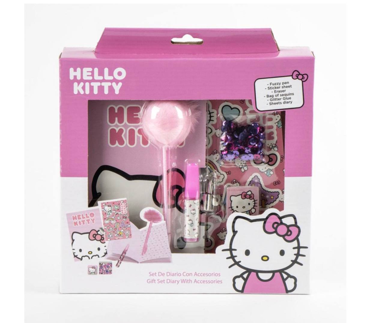 set regalo per diario di Hello Kitty.