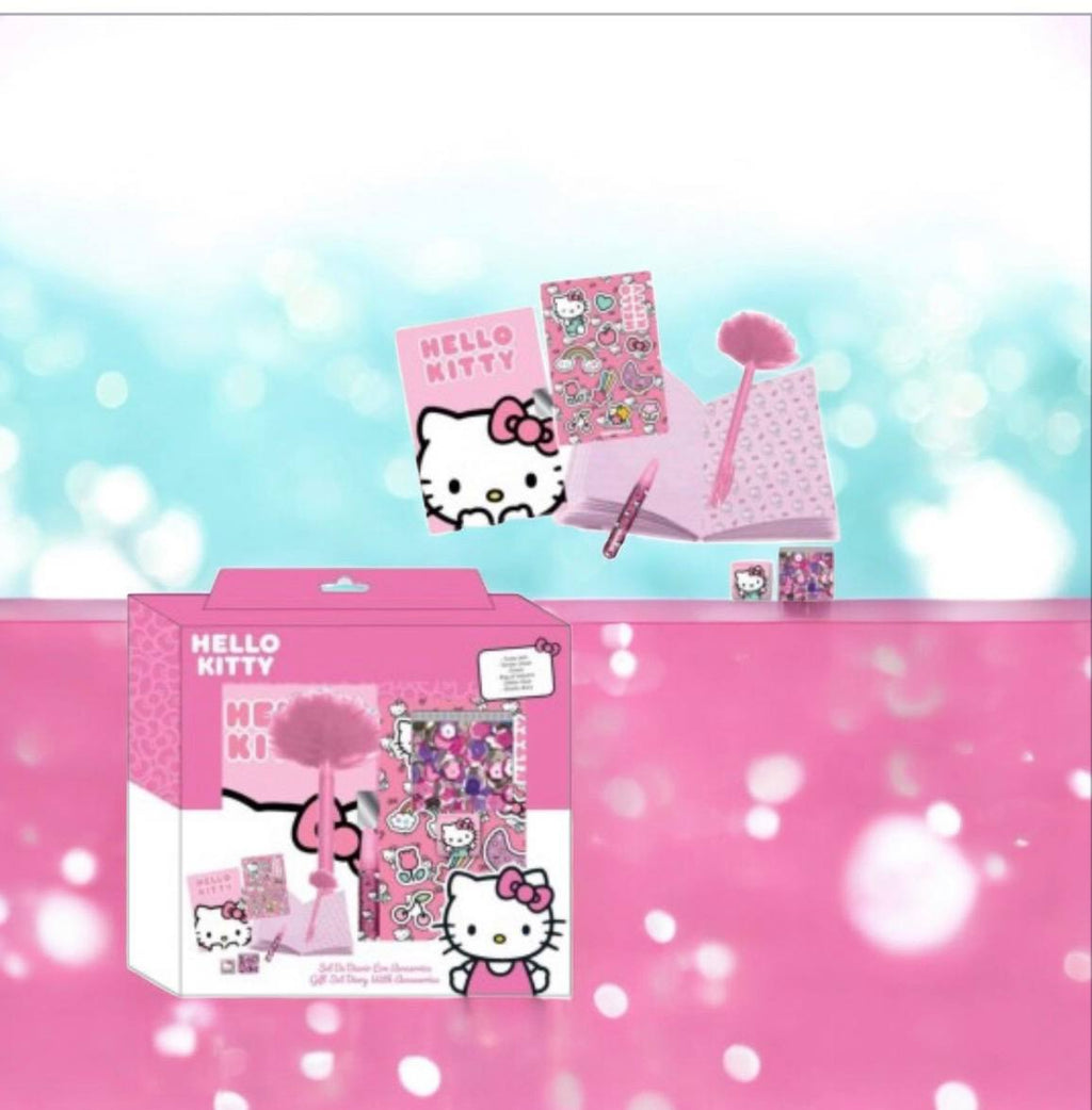 set regalo per diario di Hello Kitty.